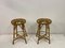 Italian Bamboo and Wicker Bar Stools, 1960s, Set of 2 8