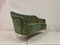 Mid-Century Italian 2-Seater Sofa in Green Velvet, 1950s 3