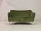 Italienisches Mid-Century 2-Sitzer Sofa in grünem Samt, 1950er 11