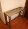 Console Table in Gilded Steel and Chrome, 1970s, Image 7