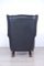 Black Leather Bergere Armchair 6