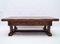 Large French Rustic Coffee Table in Solid Oak, 1960s, Image 1