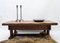 Large French Rustic Coffee Table in Solid Oak, 1960s, Image 4