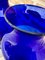 Italienische kobaltblaue Vintage Murano Glasvasen, 2er Set 9