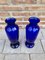 Vintage Italian Cobalt Blue Murano Glass Vases, Set of 2, Image 5