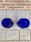 Jarrones italianos vintage de cristal de Murano en azul cobalto. Juego de 2, Imagen 6