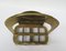Brutalist Style Brass Magazine Rack with Floral Elements, 1970s 9
