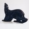 Grande Figurine Ours Polaire Noir Art Déco avec Teinte Pétrole par Desbarbieux, 1920s 5