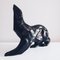 Grande Figurine Ours Polaire Noir Art Déco avec Teinte Pétrole par Desbarbieux, 1920s 13