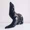 Grande Figurine Ours Polaire Noir Art Déco avec Teinte Pétrole par Desbarbieux, 1920s 9