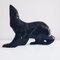 Grande Figurine Ours Polaire Noir Art Déco avec Teinte Pétrole par Desbarbieux, 1920s 18