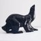 Large Art Deco Black Polar Bear Figurine with Petrol Hue by Desbarbieux, 1920s 7