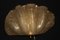 Muschelförmige Wandleuchten aus goldenem Muranoglas von Barovier & Toso für Mazzega, 2er Set 12