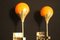 Orange Murano Glass and Brass Wall Sconces in the Style of Stilnovo, Set of 2, Image 5