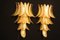 Lange Goldene Wandleuchten aus Muranoglas in Palmenform von Barovier & Toso, 2er Set 7