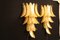 Longues Appliques Dorées en Verre Murano Forme Palmier de Barovier & Toso, Set de 2 3