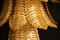 Lange Goldene Wandleuchten aus Muranoglas in Palmenform von Barovier & Toso, 2er Set 4