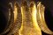 Applique lunghe in vetro di Murano dorato di Barovier & Toso, set di 2, Immagine 9