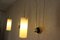 Lampade da parete con braccio in ottone e paralume in vetro bianco, set di 2, Immagine 3