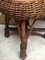 Table and 2 Wicker Stools 1960s, Set of 3 8