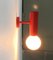 Mid-Century Minimalist Red Wall Lamp, Set of 2 16