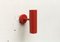 Lampada da parete Mid-Century minimalista rossa, set di 2, Immagine 3