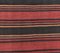 Vintage Turkish Red & Black Wool Runner Rug 6