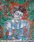 Petrushka, Hand Ground Pigments on Canvas, 2016 1
