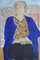 Sarah Jane in Blue, Contemporary Mixed Media Figurative Gemälde von John Emanuel, 2015 1