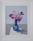 Sweet Peas in a Blue Glass Vase, 2019, Image 2