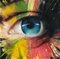 Georgi Andonov, Blue Eye, 2019, Acrylic & Gold Leaf on Canvas 1