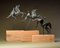 Jump Contemporary Bronze Pferd 4