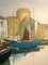 Tranquil Harbour, Large Contemporary Landscape Oil Painting, 2020 3