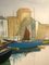 Tranquil Harbour, Large Contemporary Landscape Oil Painting, 2020, Image 3