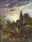 Churchyard at Dusk, Gothic Victorian Oil Painting 1