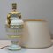 Italian Porcelain Table Lamp with Golden Details, 1970s 5