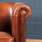 20th Century Dutch Sheepskin Leather Club Chairs, Set of 2 9