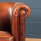20th Century Dutch Sheepskin Leather Club Chairs, Set of 2, Image 9
