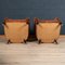 20th Century Dutch Sheepskin Leather Club Chairs, Set of 2 6