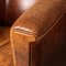 20th Century Art Deco Style Dutch Sheepskin Leather Club Chairs, Set of 2 11