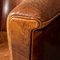 20th Century Art Deco Style Dutch Sheepskin Leather Club Chairs, Set of 2 10