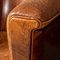 20th Century Art Deco Style Dutch Sheepskin Leather Club Chairs, Set of 2, Image 10