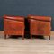 20th Century Dutch Sheepskin Leather Tub Chairs, Set of 2 8