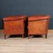 20th Century Dutch Sheepskin Leather Tub Chairs, Set of 2, Image 7