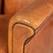 20th Century Art Deco Style Dutch Sheepskin Leather Club Chairs, Set of 2 14