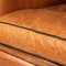 20th Century Art Deco Style Dutch Sheepskin Leather Club Chairs, Set of 2 19