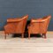 20th Century Dutch Sheepskin Leather Club Chairs, Set of 2 8