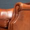 20th Century Dutch Sheepskin Leather Club Chairs, Set of 2 9