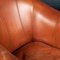 20th Century Dutch Sheepskin Leather Club Chairs, Set of 2 15