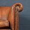 20th Century Dutch Sheepskin Leather Tub Chair 10